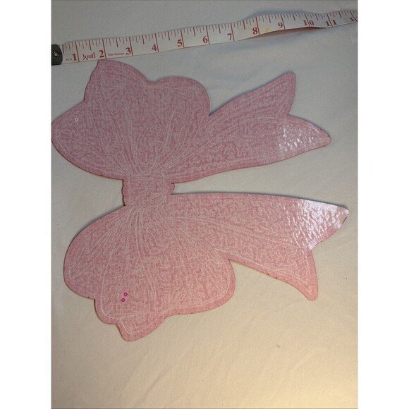 Light Pink And Hot Pink Bow For Use With Heat Press - Picture 2 of 9